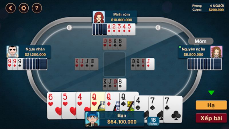 Phỏm hay còn gọi là bài Tá Lả là game bài 52 lá được yêu thích tại cổng game