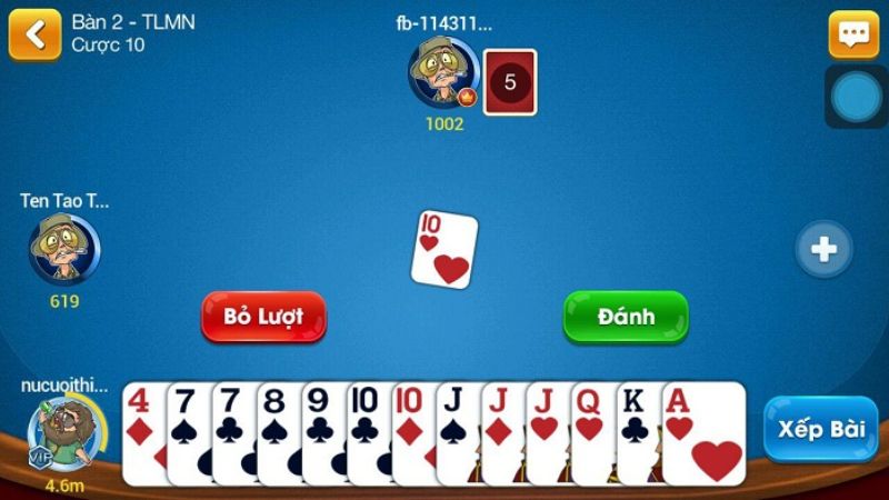 Tiến Lên là một trong những trò chơi đánh bài phổ biến và được yêu thích nhất ở nước ta
